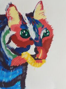 Peinture acrylique à la brosse