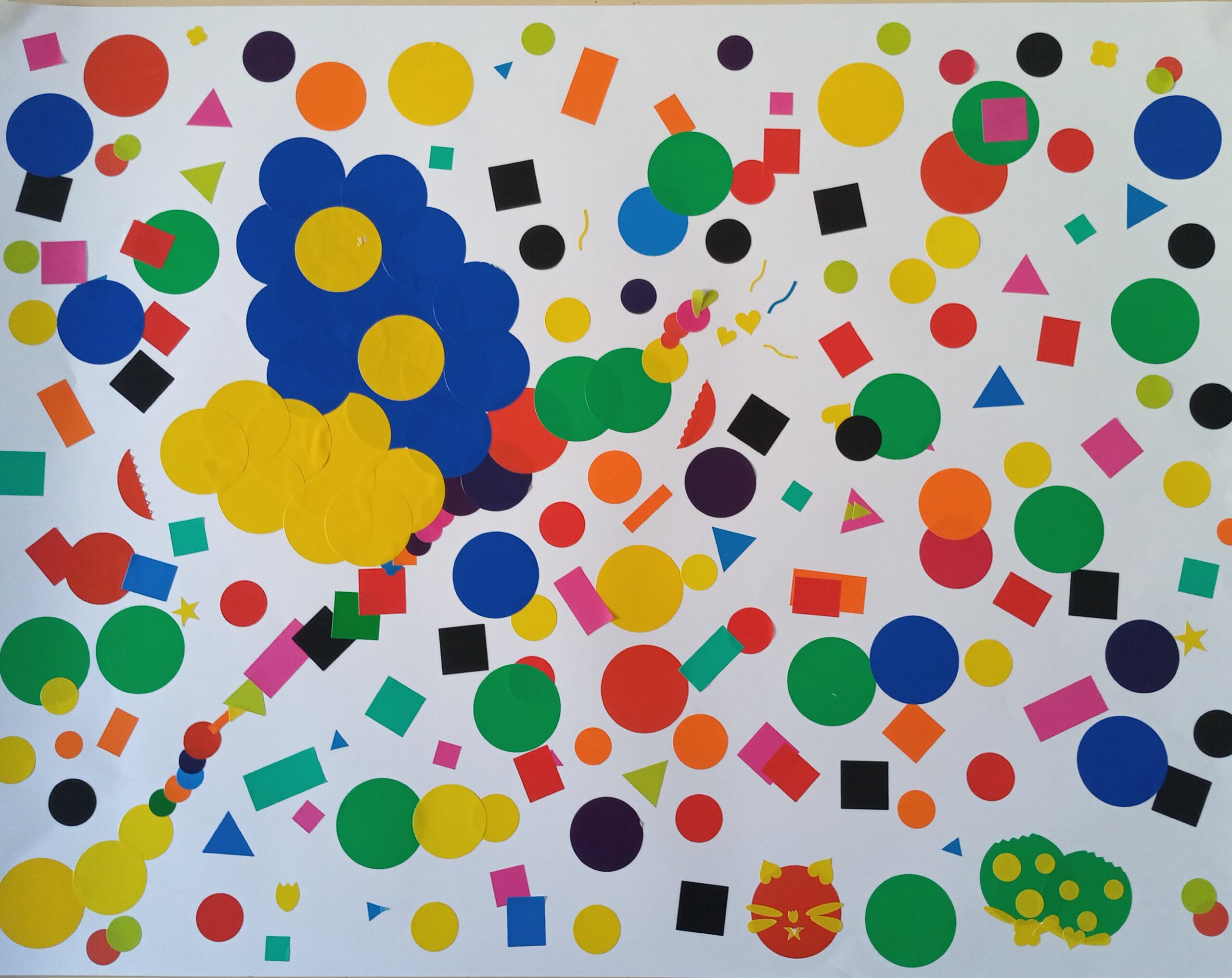 Gommette sur papier